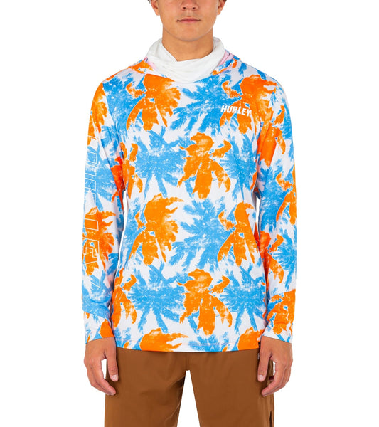 Hurley Men's H2O-Dri Atticus Treachery UPF 50+ Long Sleeve Pullover Hoodie