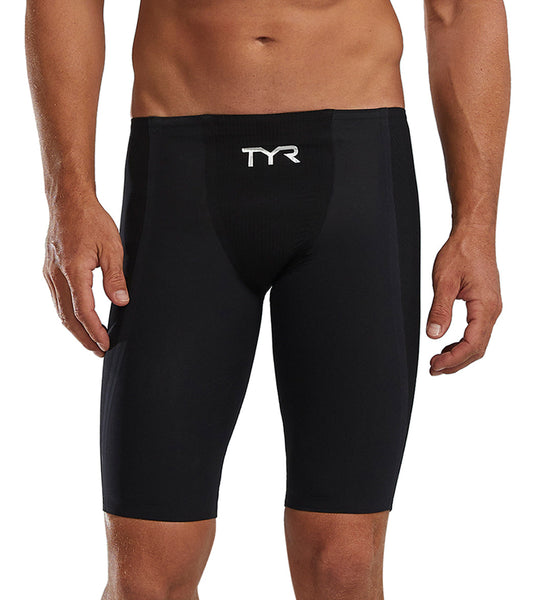 TYR Men's Solid Shockwave High Waist Jammer Tech Suit Swimsuit