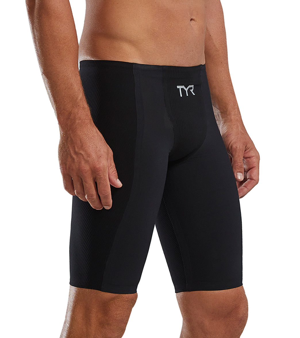 TYR Men's Solid Shockwave High Waist Jammer Tech Suit Swimsuit