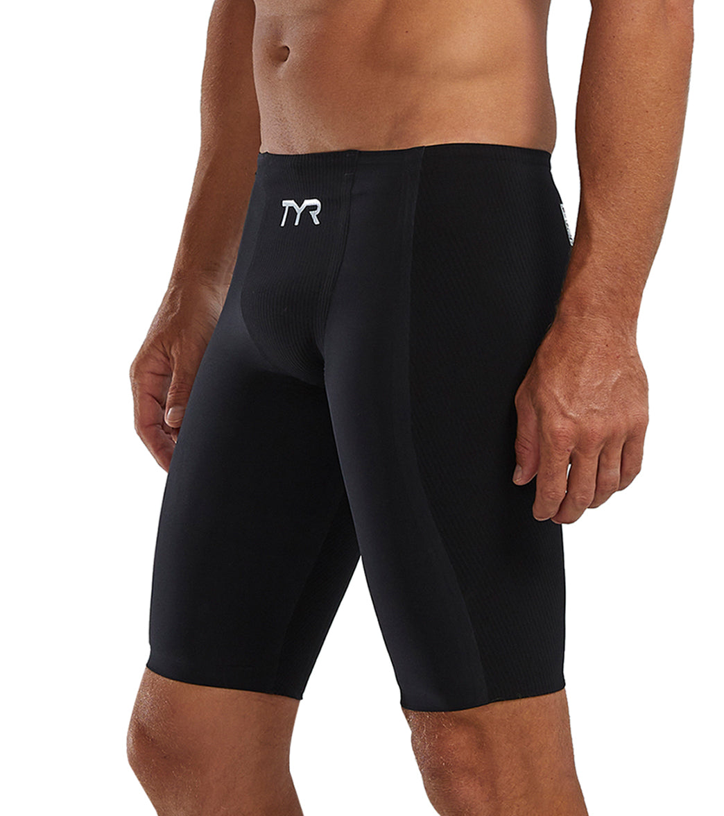 TYR Men's Solid Shockwave High Waist Jammer Tech Suit Swimsuit