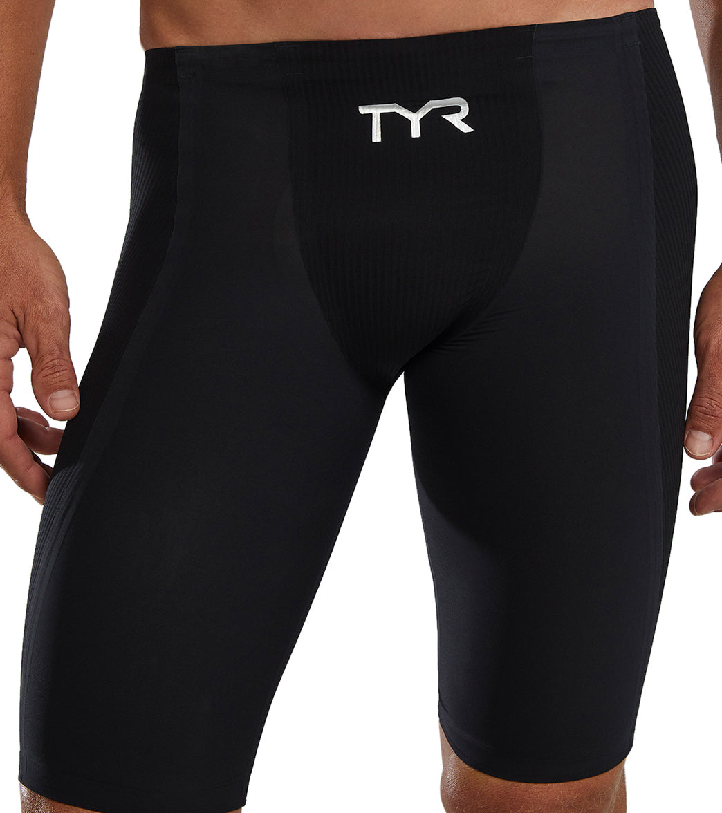 TYR Men's Solid Shockwave High Waist Jammer Tech Suit Swimsuit