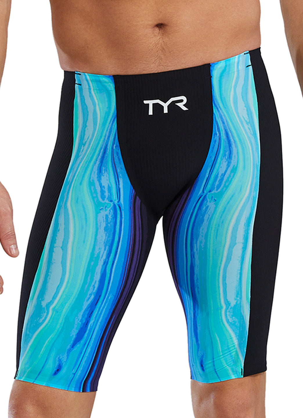 TYR Men's Shockwave Volconyx High Waist Jammer Tech Suit Swimsuit