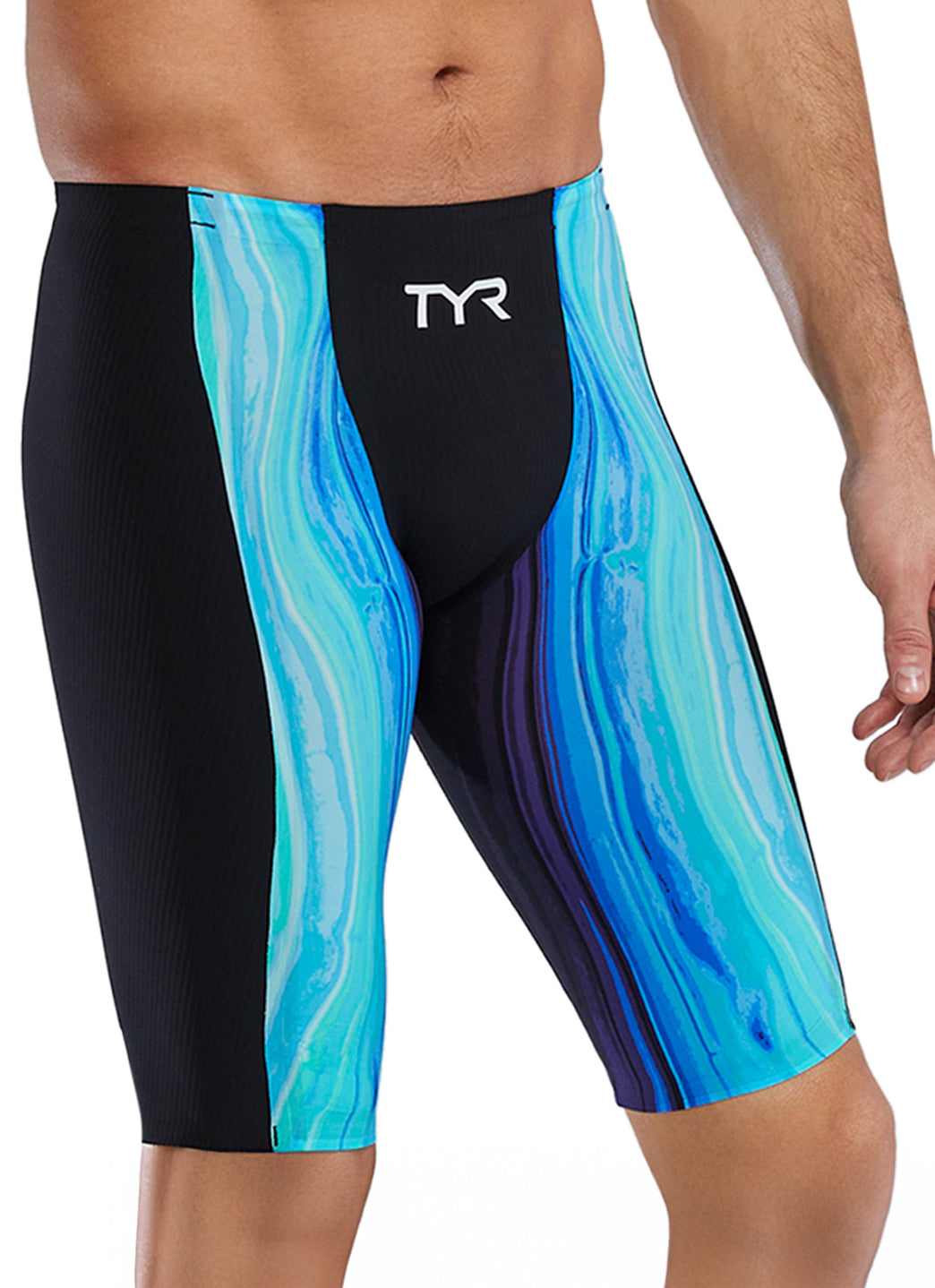 TYR Men's Shockwave Volconyx High Waist Jammer Tech Suit Swimsuit