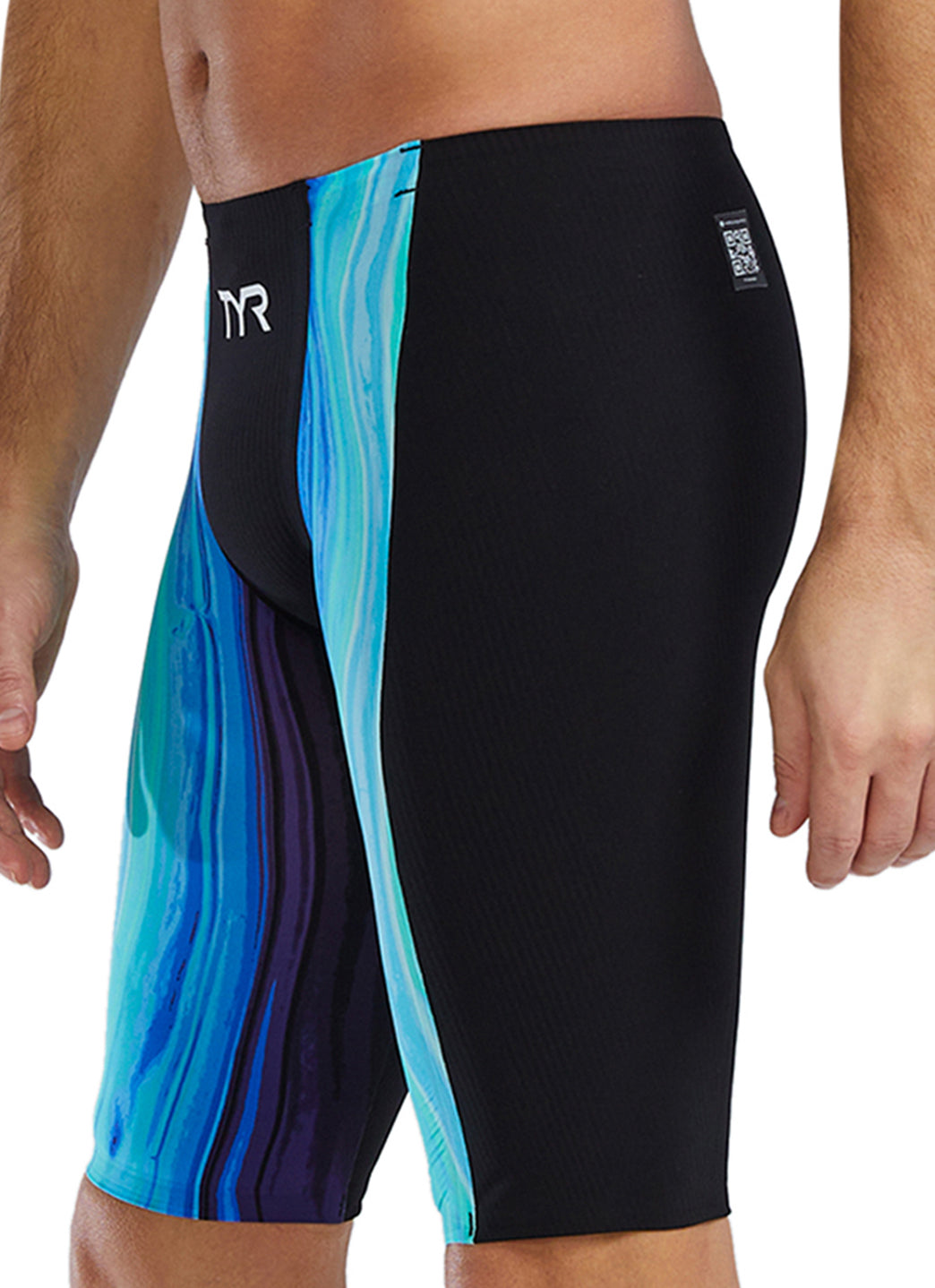 TYR Men's Shockwave Volconyx High Waist Jammer Tech Suit Swimsuit