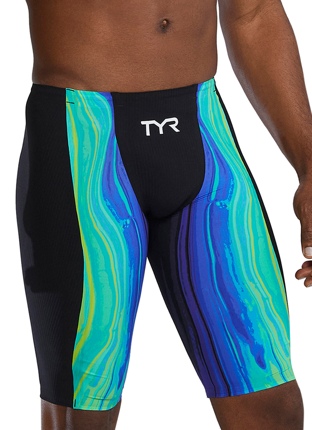 TYR Men's Shockwave Volconyx High Waist Jammer Tech Suit Swimsuit