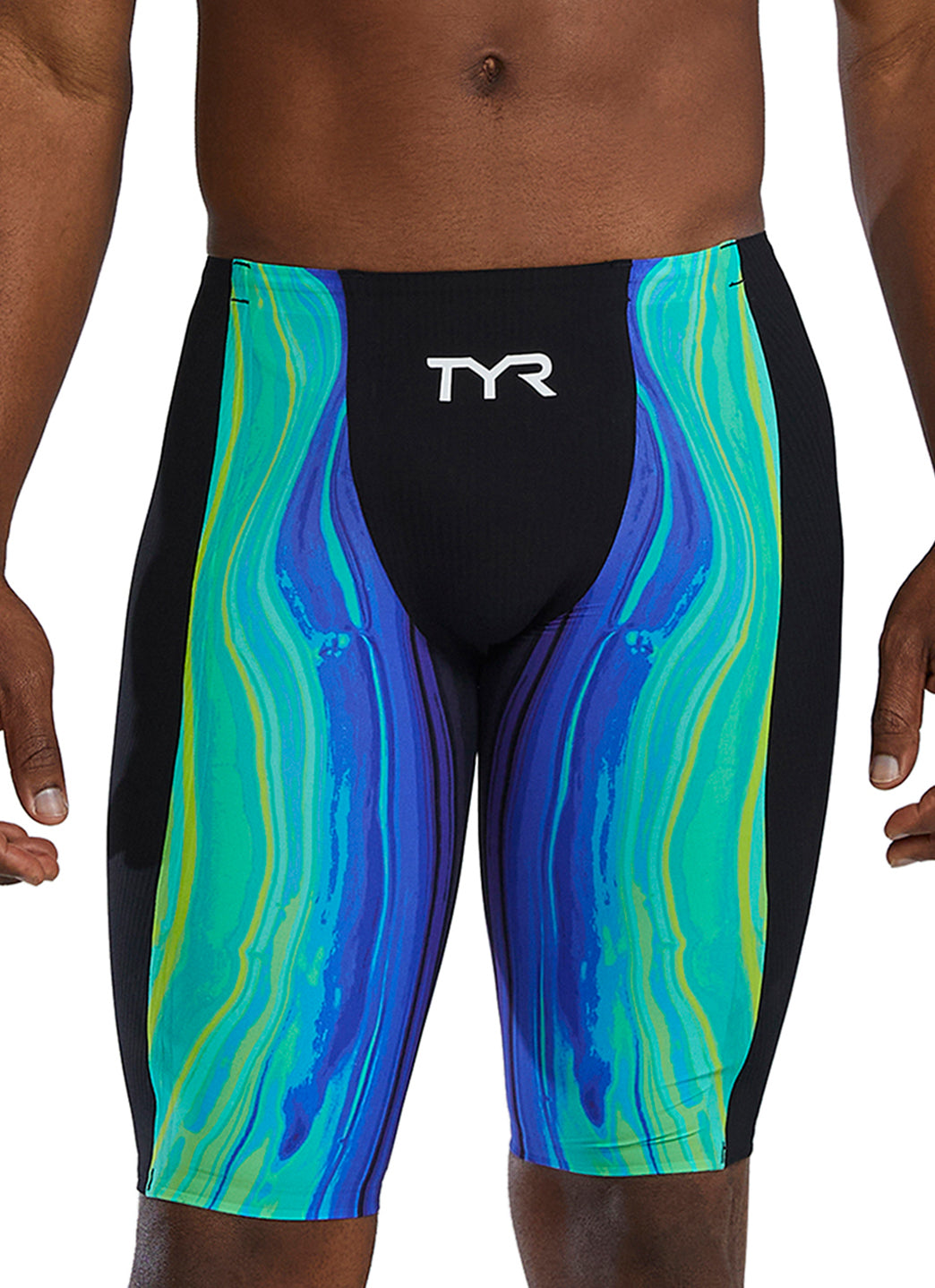 TYR Men's Shockwave Volconyx High Waist Jammer Tech Suit Swimsuit