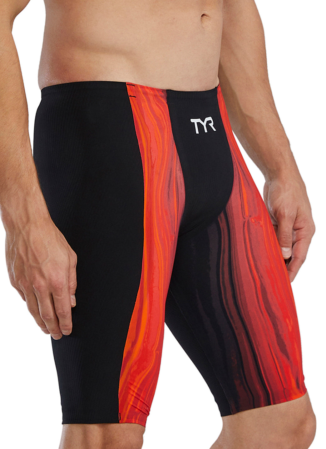 TYR Men's Shockwave Volconyx High Waist Jammer Tech Suit Swimsuit