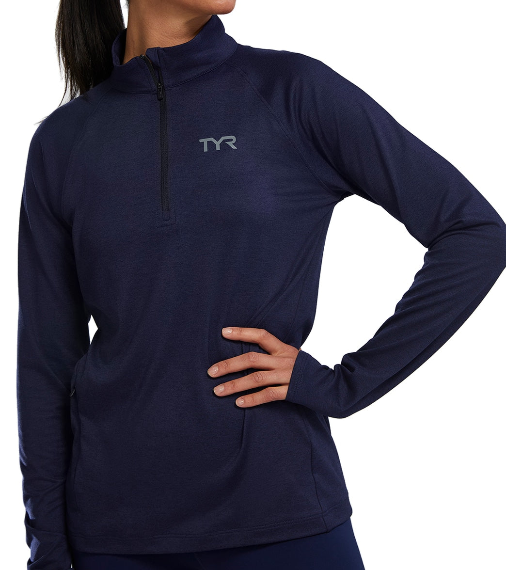 TYR Women's Long Sleeve Quarter Zip