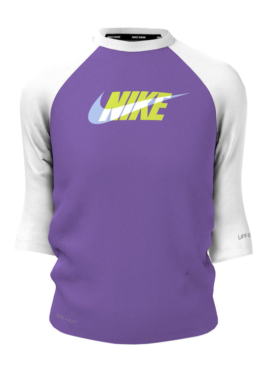 Nike Girls' Logo Hydro Short Sleeve Rashguard (Big Kid)