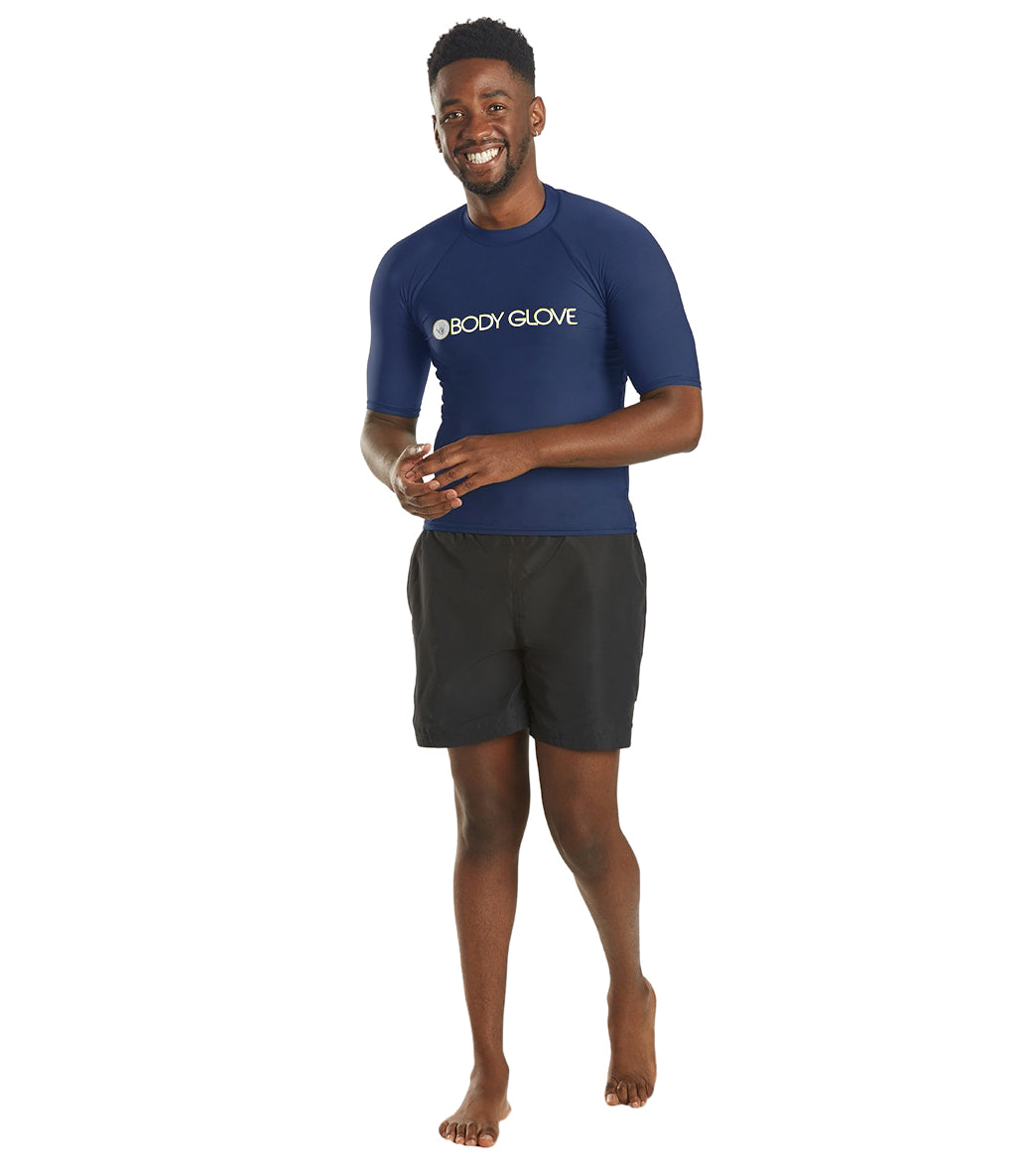 Body Glove Men's Basic Short Sleeve Fitted Rashguard