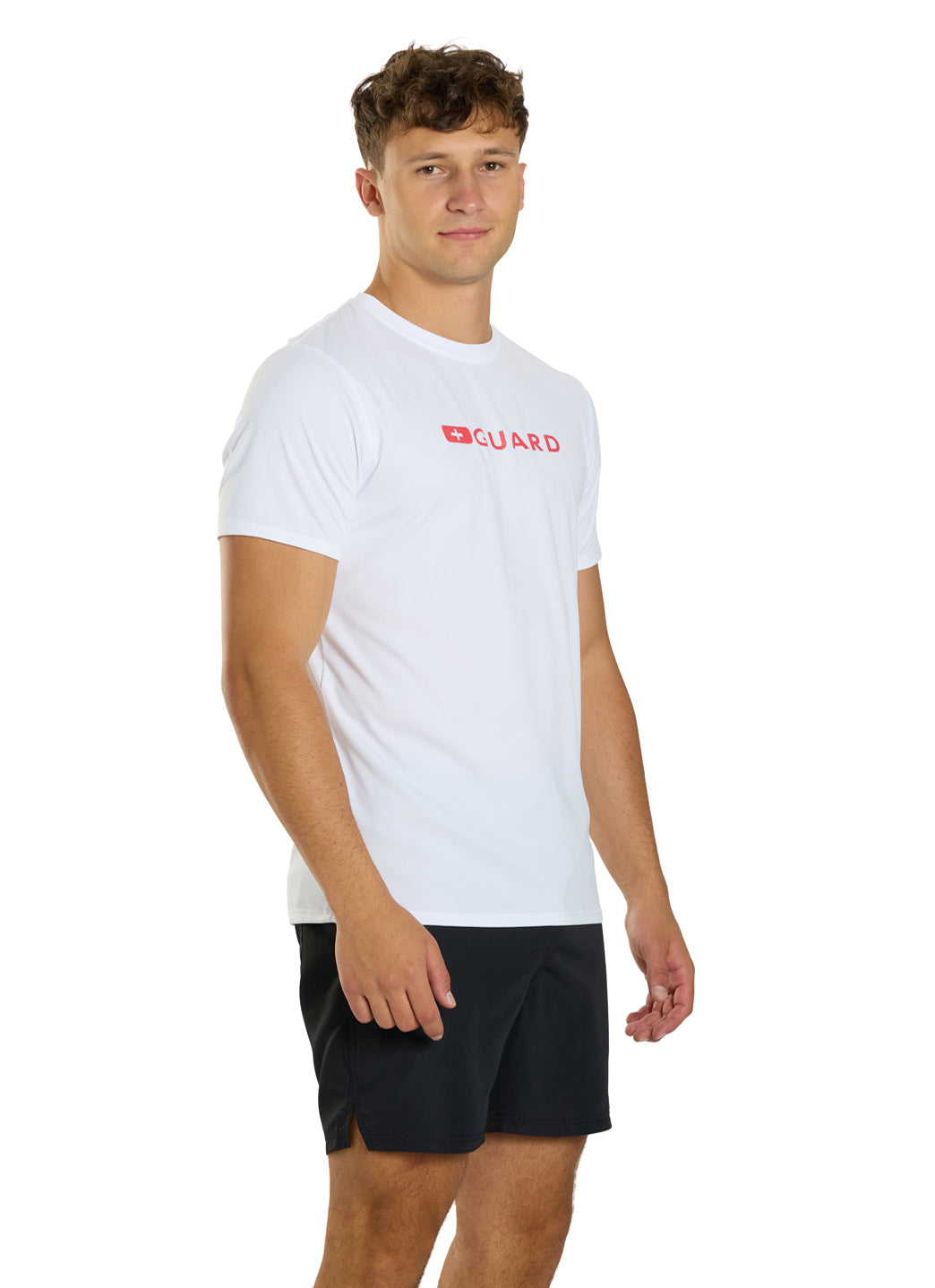 Speedo Lifeguard Men's Short Sleeve Solid Swim Tee