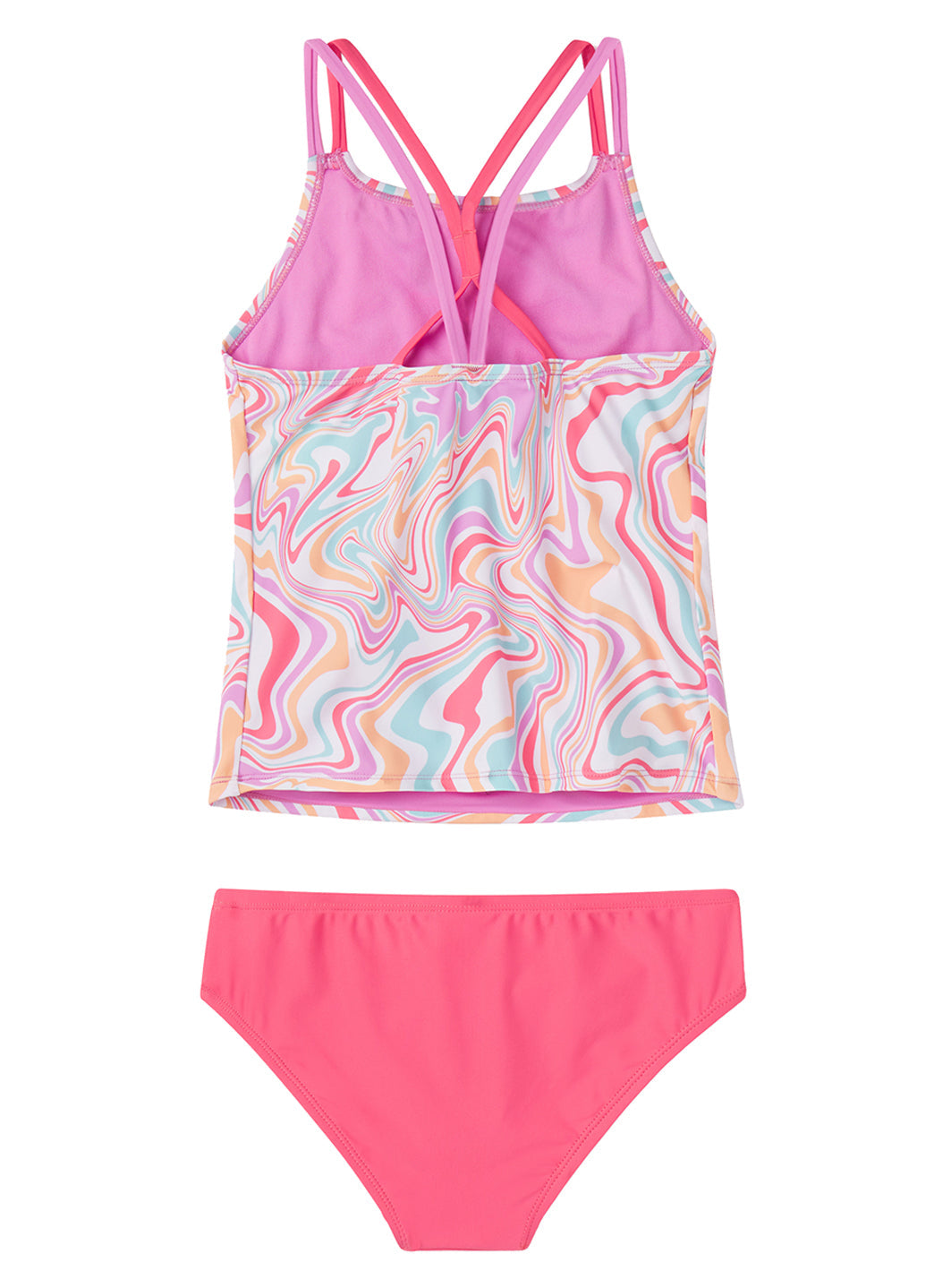 Speedo Girls' Printed Tankini Set (Big Kid)