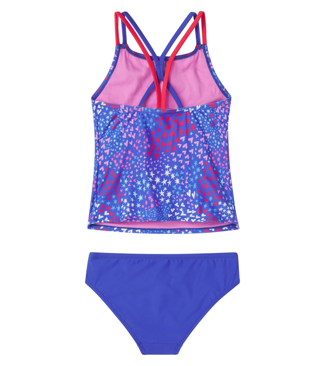 Speedo Girls' Printed Tankini Set (Big Kid)