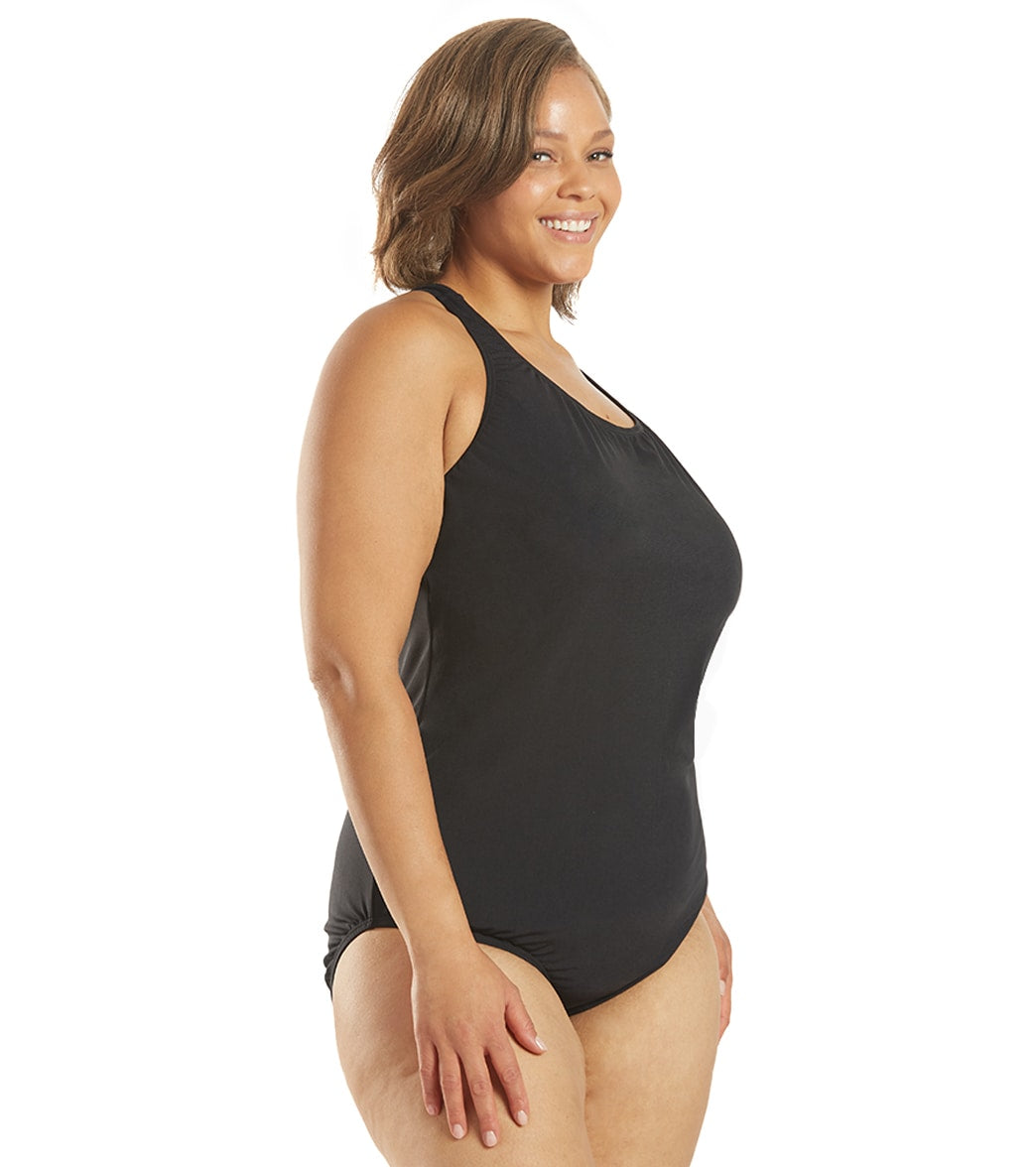 Speedo Women's Plus Size Moderate Ultraback One Piece Swimsuit