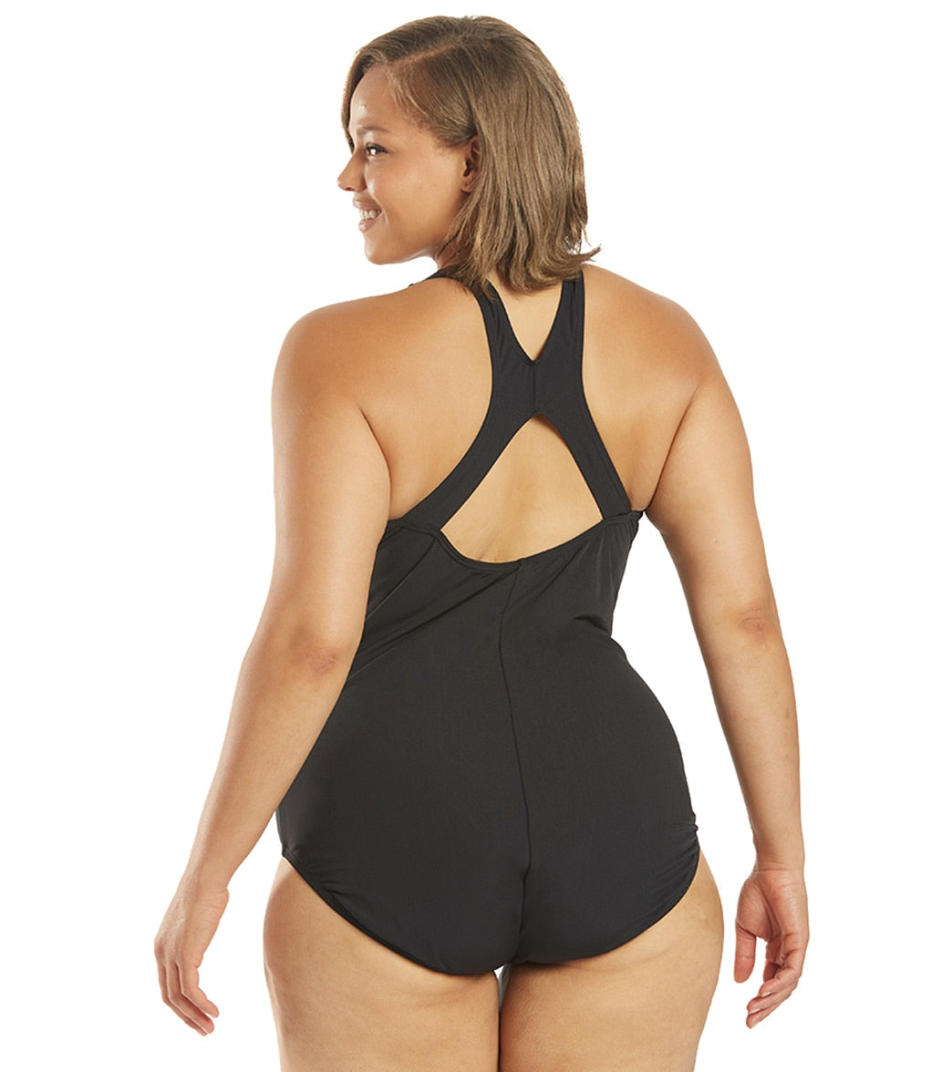 Speedo Women's Plus Size Moderate Ultraback One Piece Swimsuit