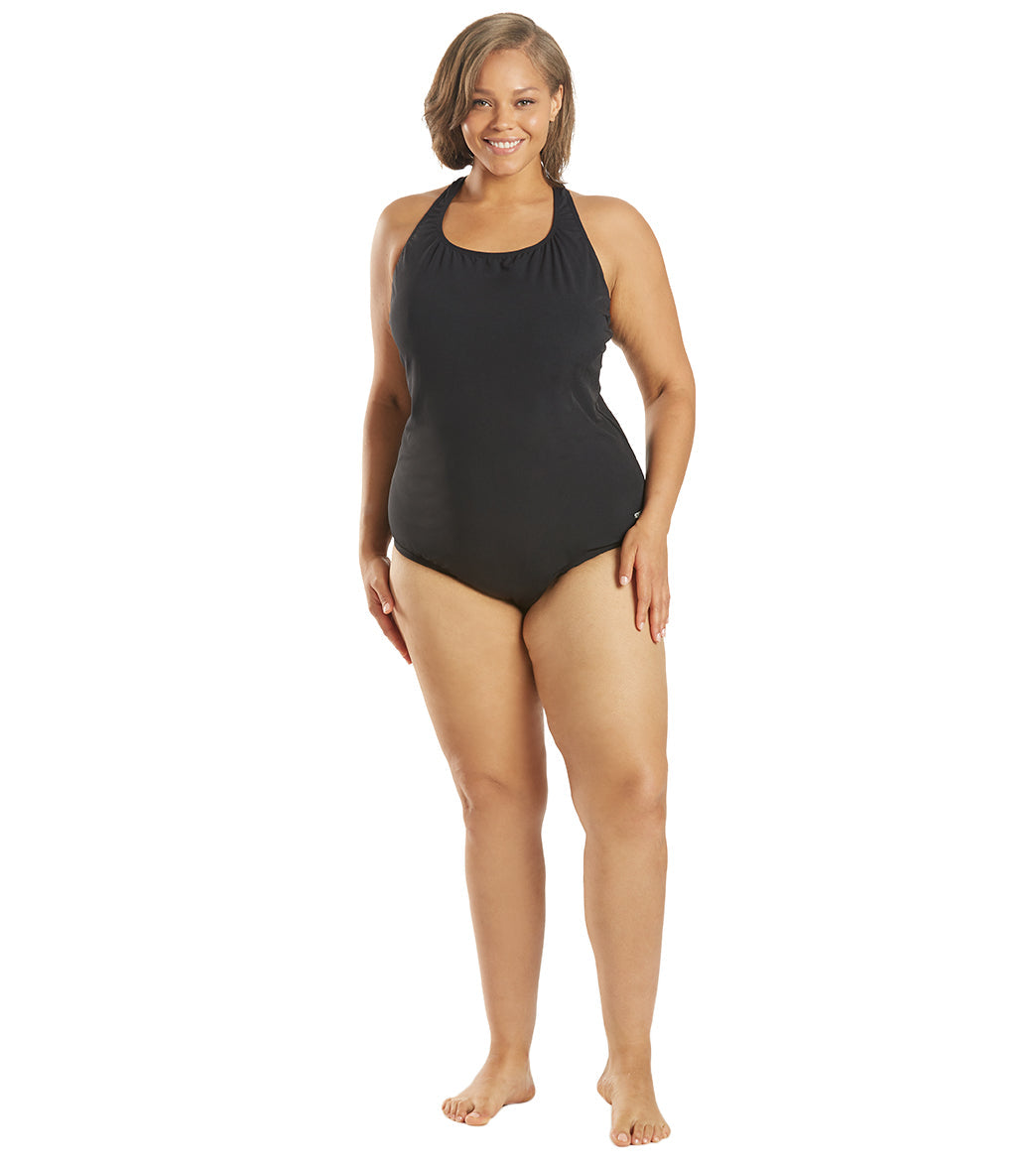 Speedo Women's Plus Size Moderate Ultraback One Piece Swimsuit