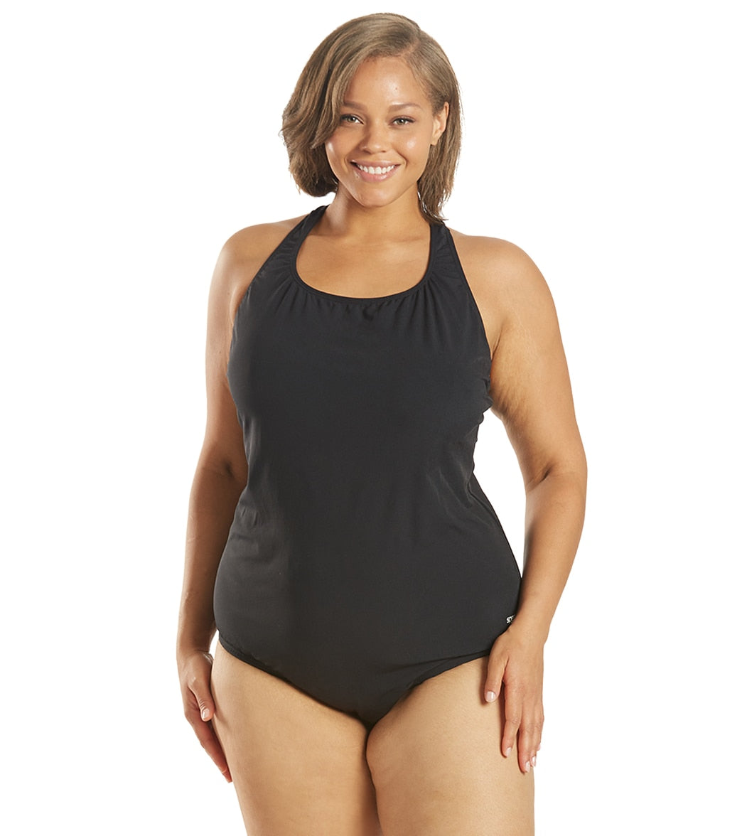Speedo Women's Plus Size Moderate Ultraback One Piece Swimsuit