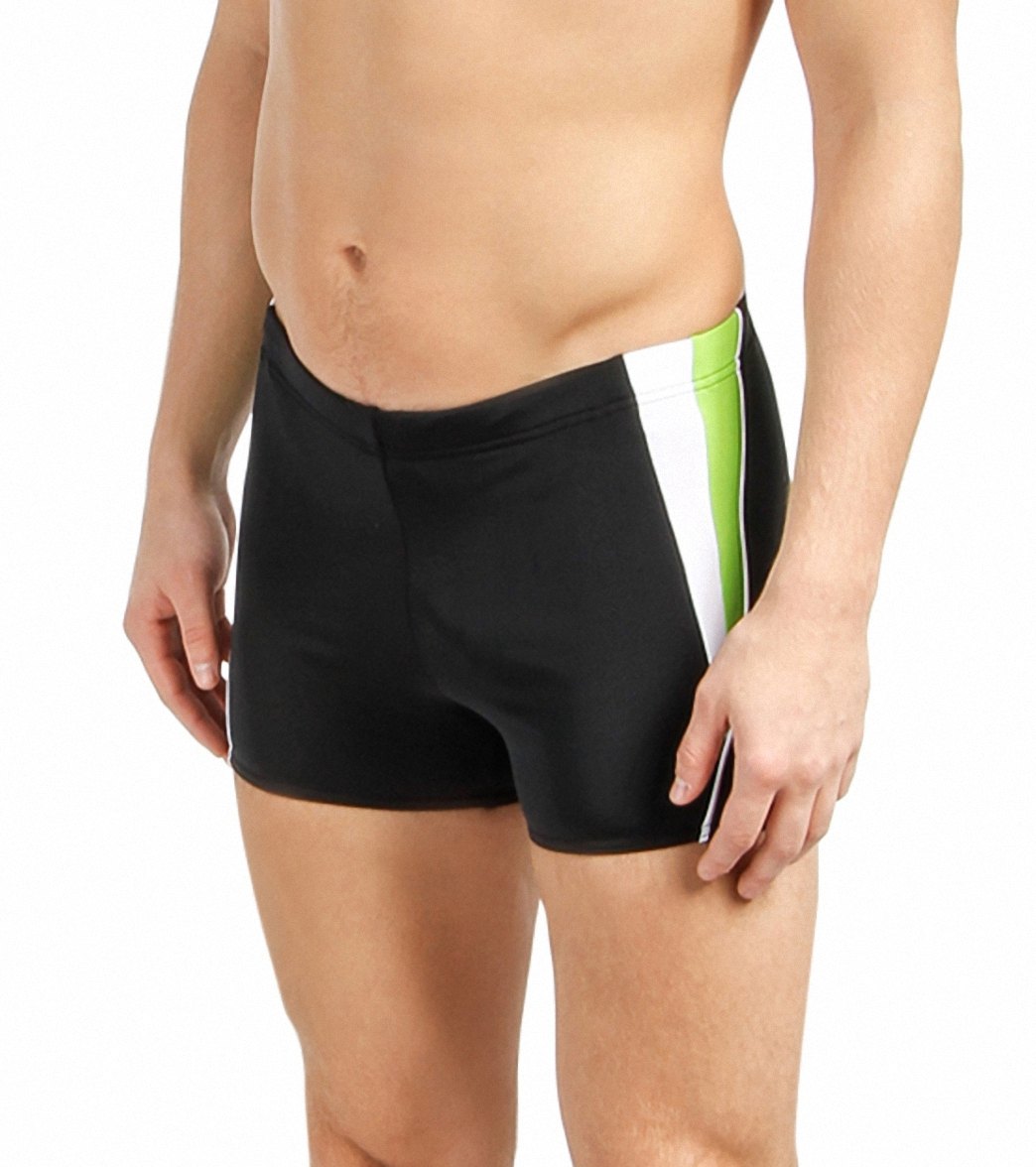 Speedo Men's Fitness Splice Square Leg Swimsuit