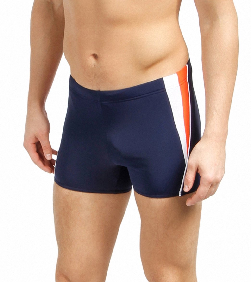 Speedo Men's Fitness Splice Square Leg Swimsuit