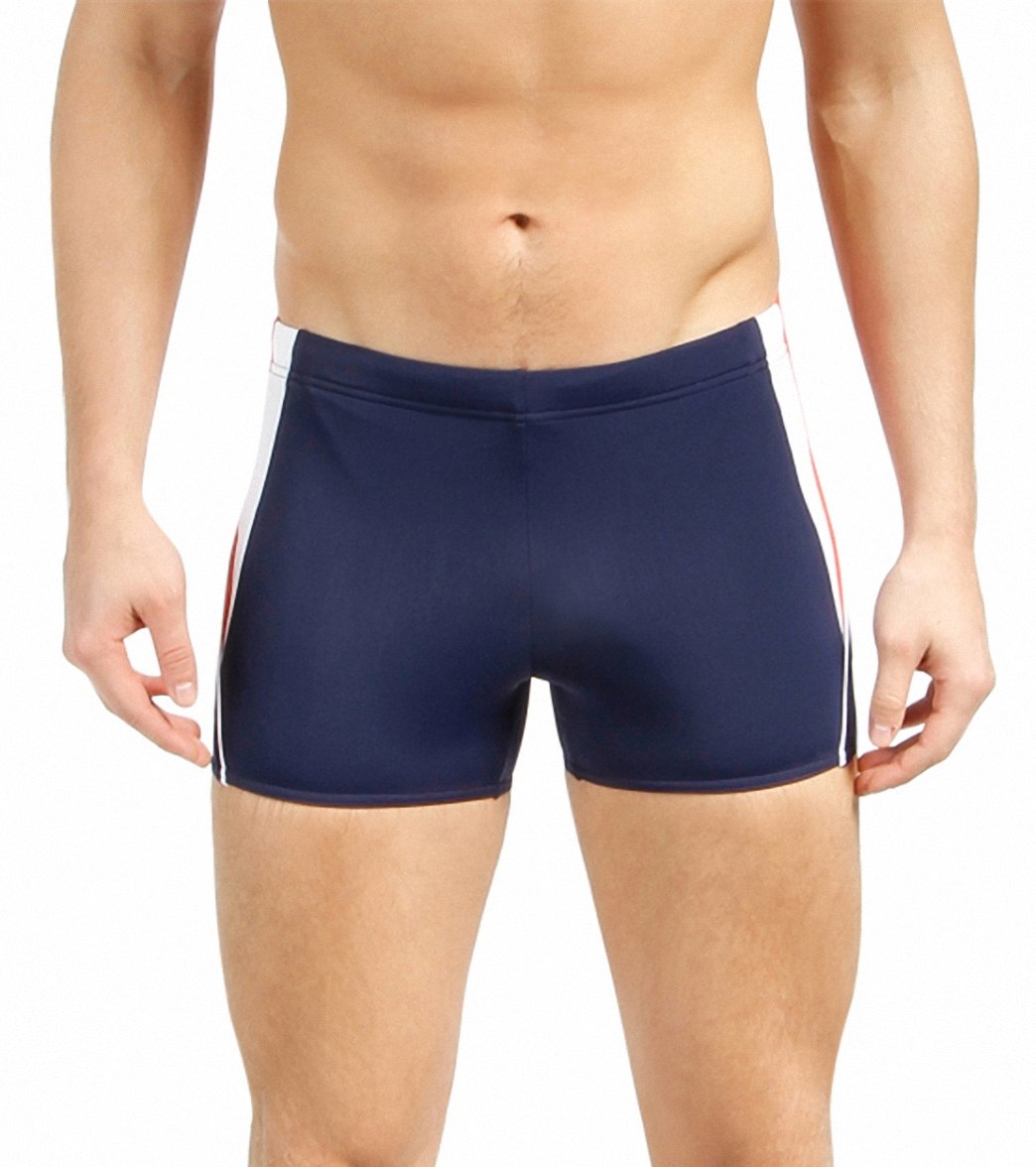 Speedo Men's Fitness Splice Square Leg Swimsuit