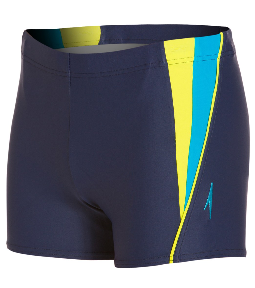 Speedo Men's Fitness Splice Square Leg Swimsuit