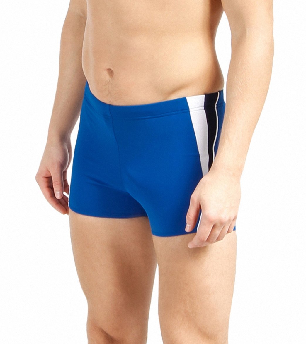Speedo Men's Fitness Splice Square Leg Swimsuit