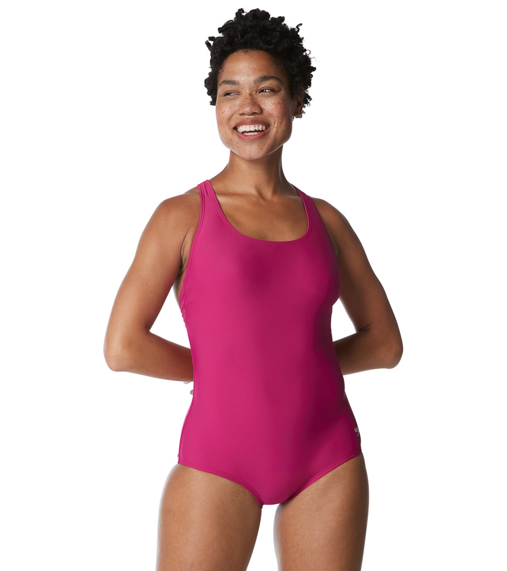 Speedo Women's Chlorine Resistant Ultraback One Piece Swimsuit