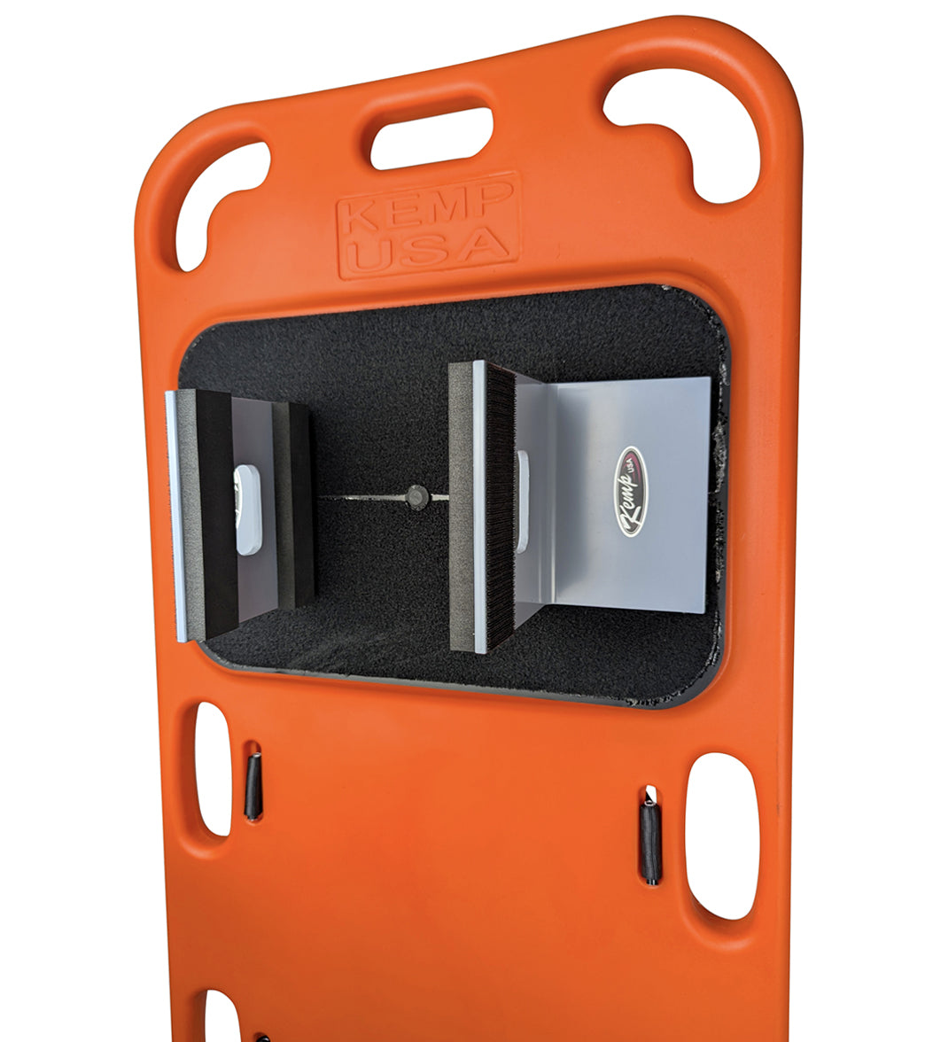 KEMP USA EG Aquatic Plastic Spineboard Kit (Board, Headblocks, Straps)