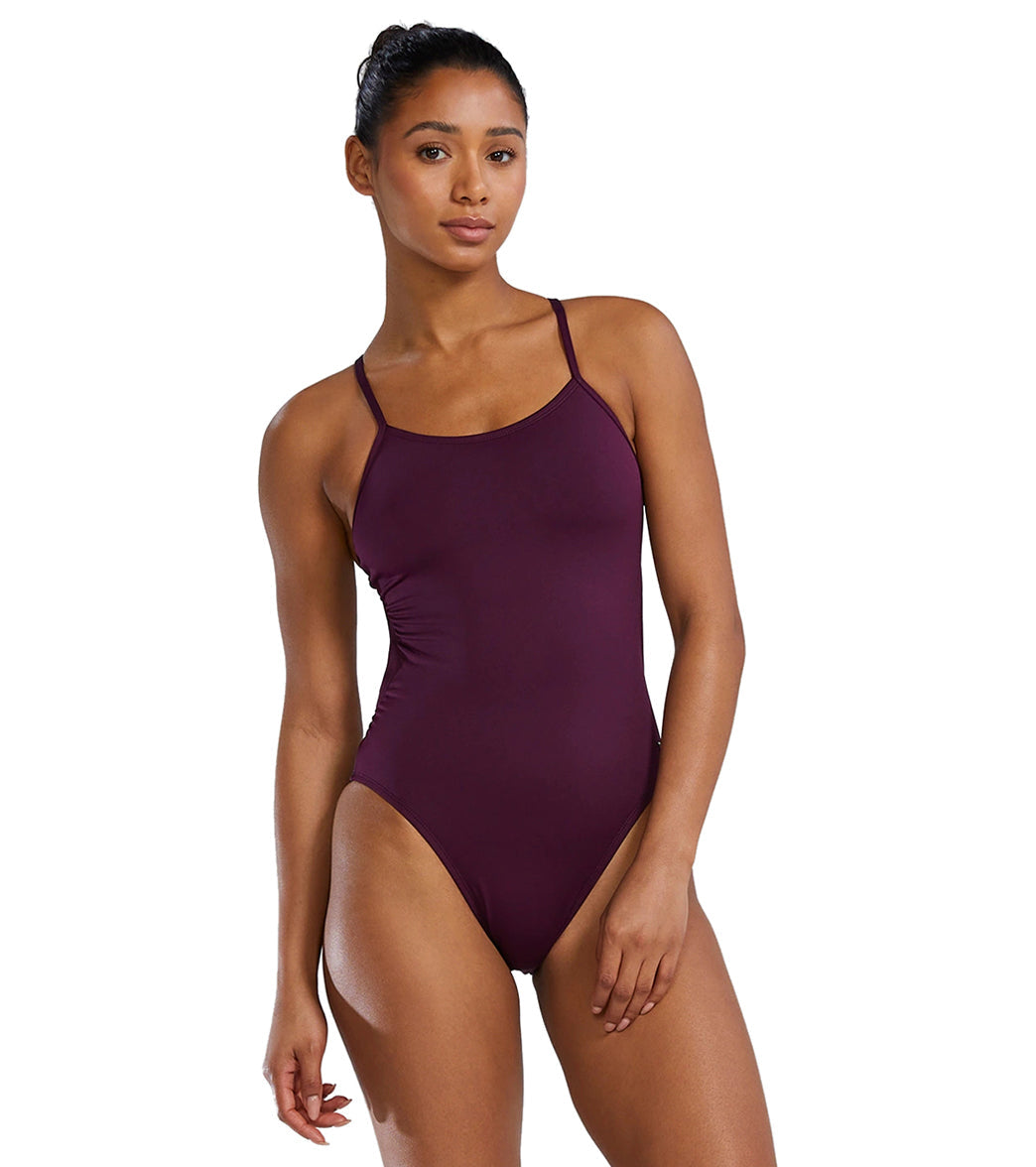 TYR Women's Solid Durafast Elite Cutoutfit One Piece Swimsuit