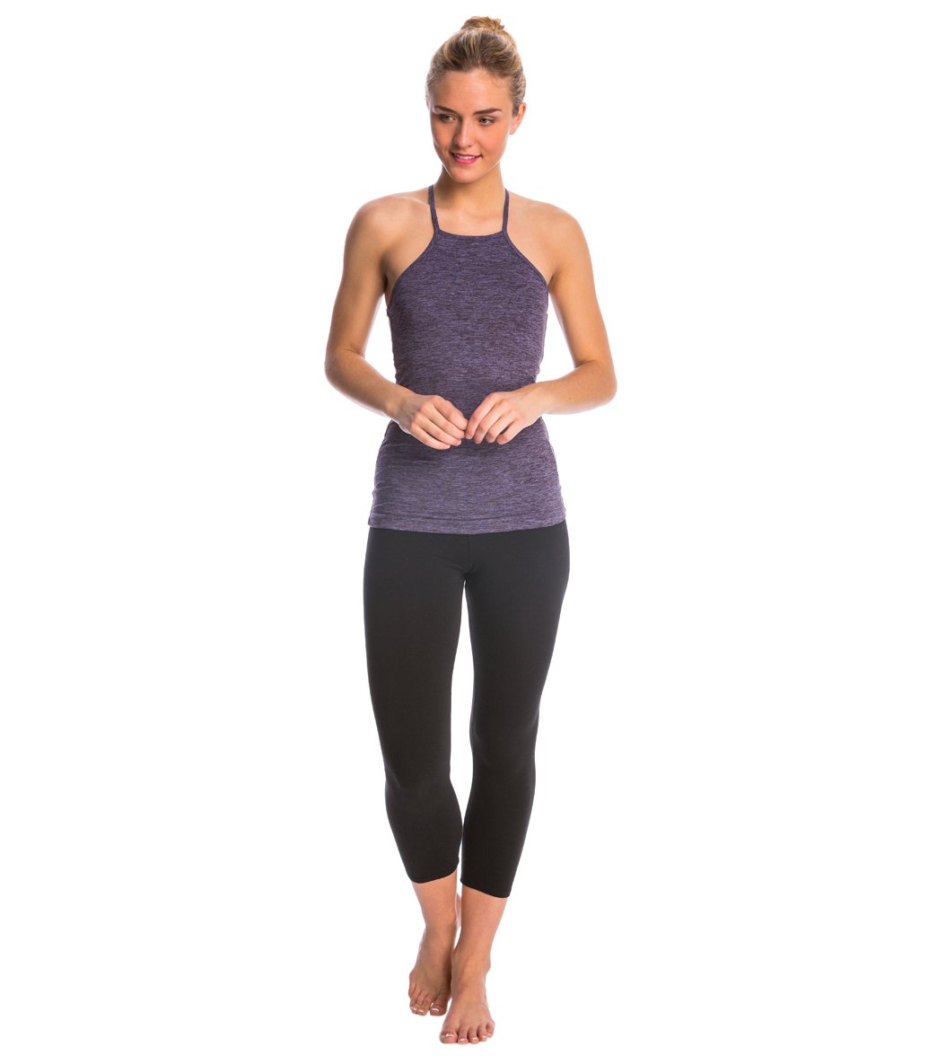 Hard Tail Flat Waisted Cotton Yoga Capris