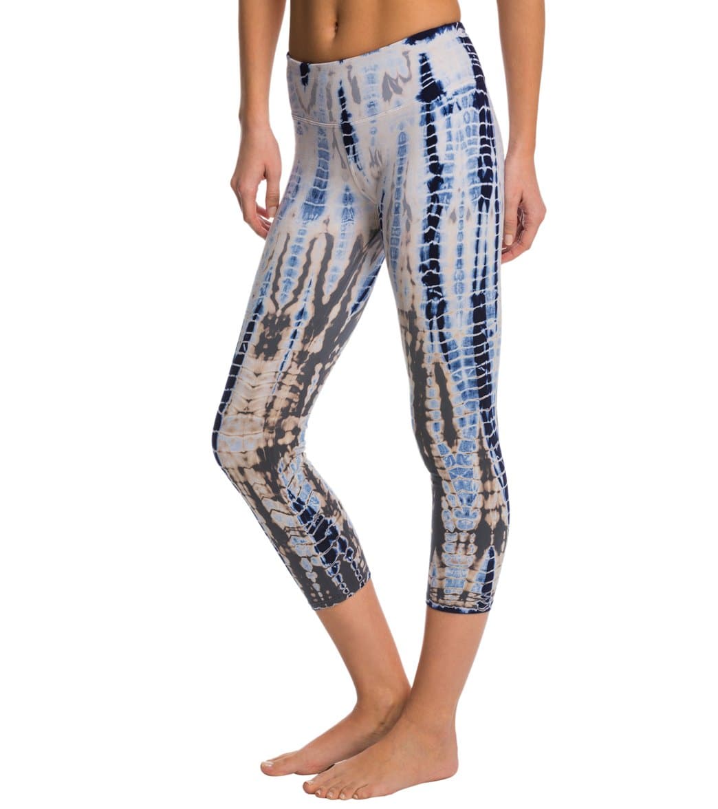 Hard Tail Flat Waisted Cotton Yoga Capris