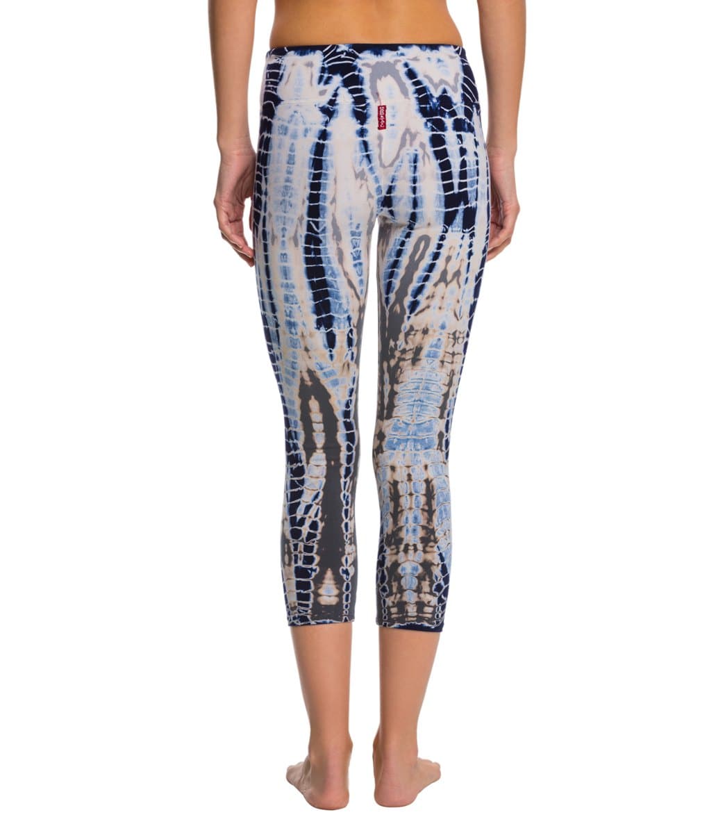 Hard Tail Flat Waisted Cotton Yoga Capris