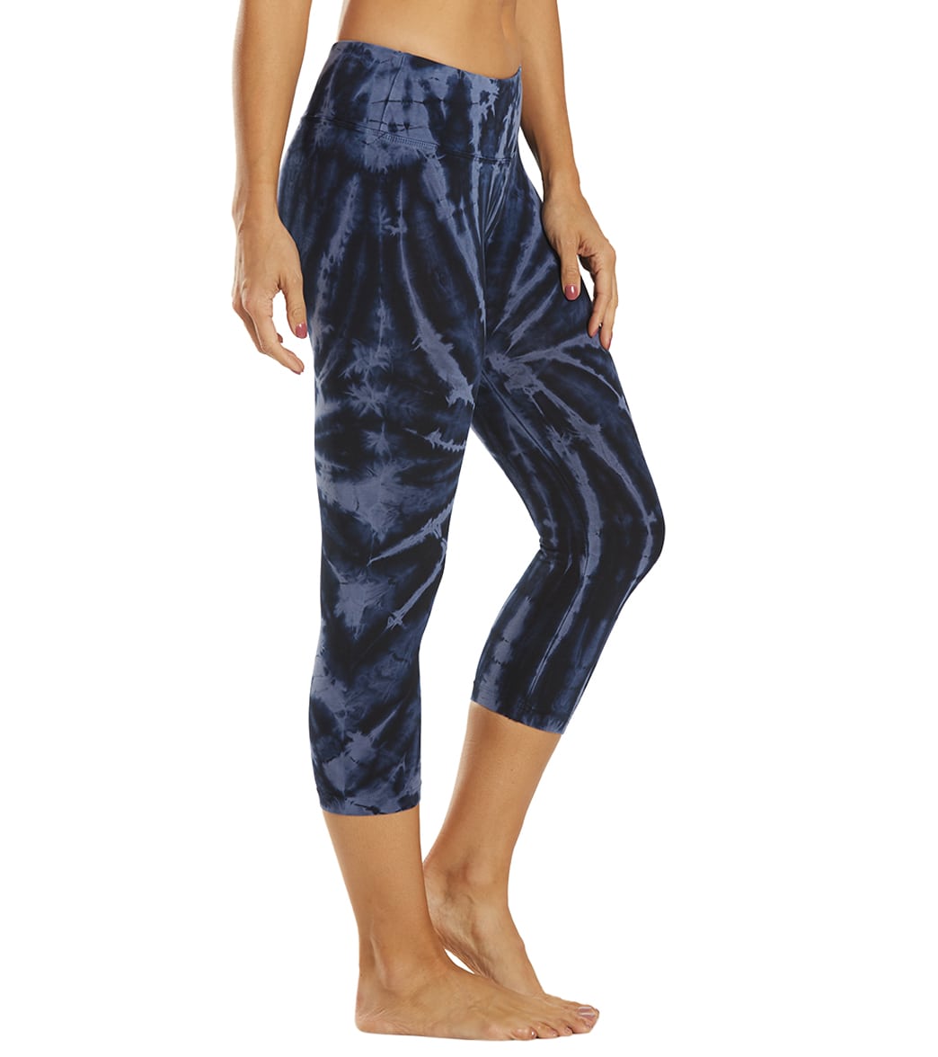 Hard Tail Flat Waisted Cotton Yoga Capris