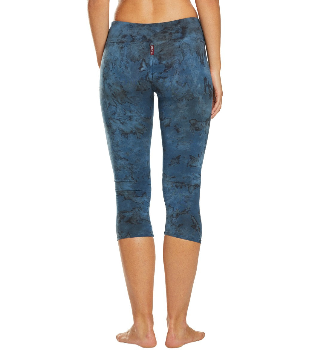 Hard Tail Flat Waisted Cotton Yoga Capris