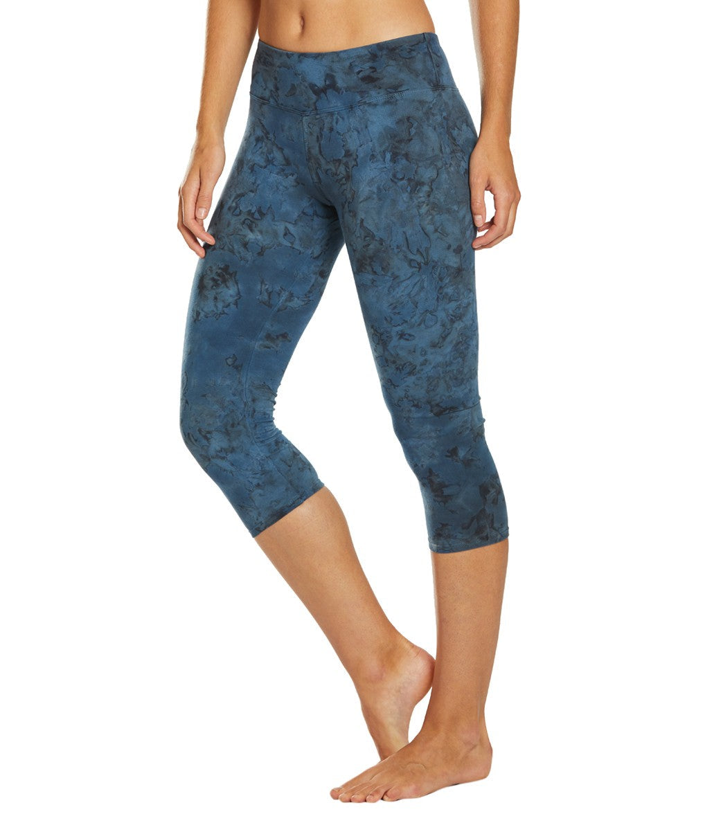 Hard Tail Flat Waisted Cotton Yoga Capris