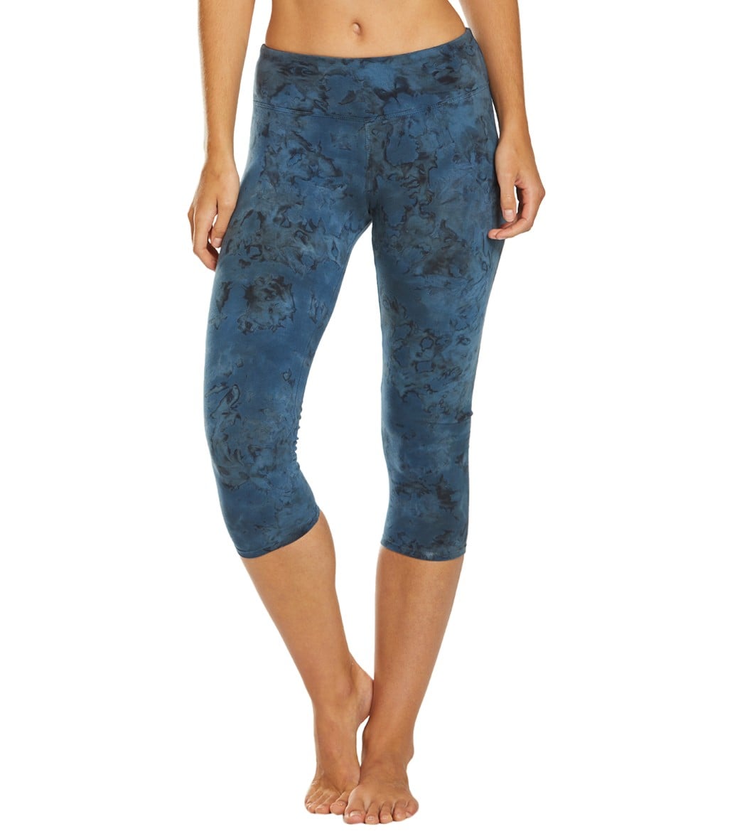 Hard Tail Flat Waisted Cotton Yoga Capris