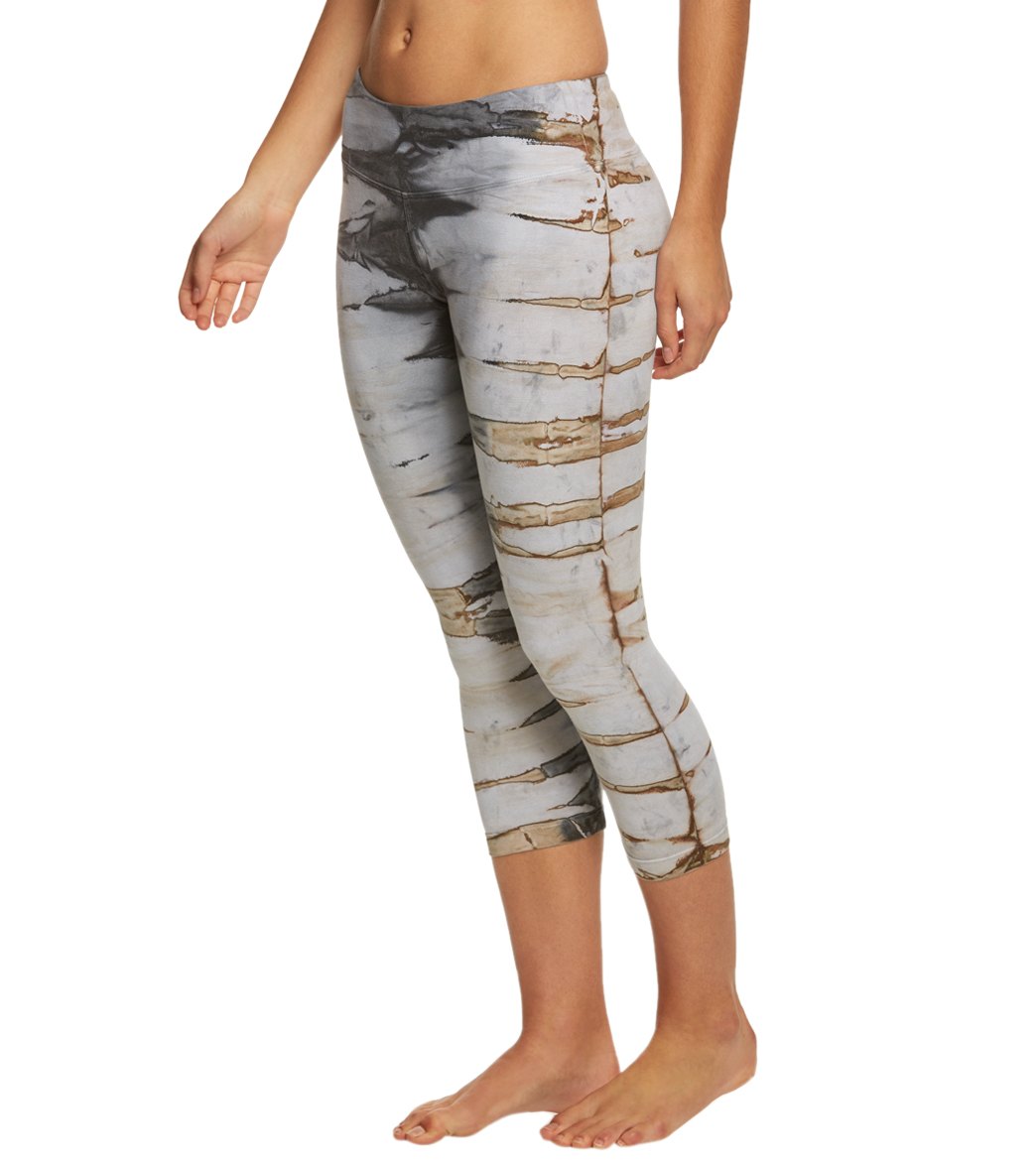Hard Tail Flat Waisted Cotton Yoga Capris