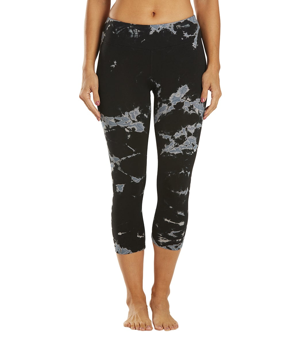 Hard Tail Flat Waisted Cotton Yoga Capris