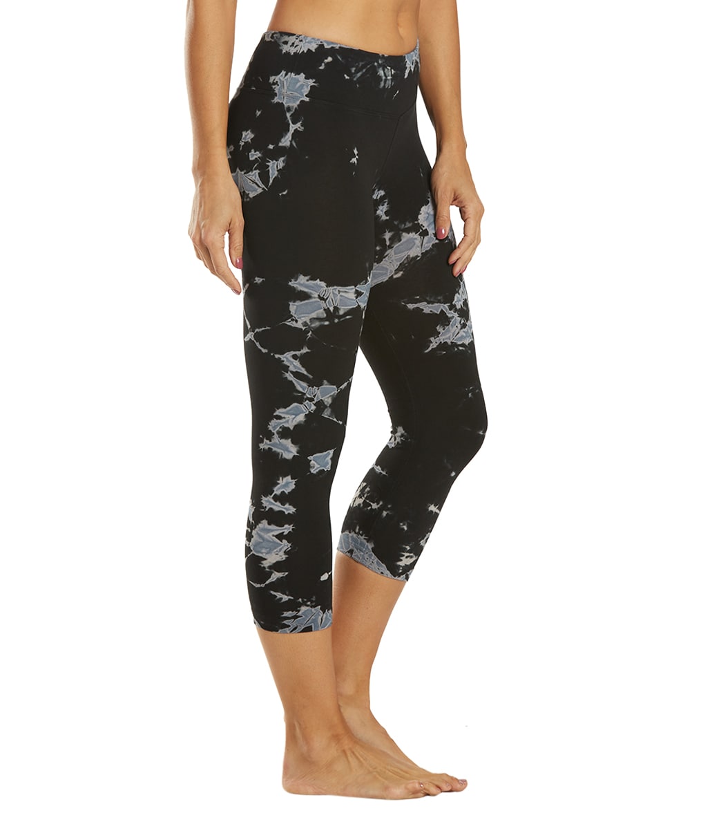 Hard Tail Flat Waisted Cotton Yoga Capris