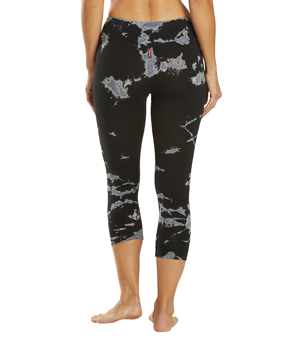 Hard Tail Flat Waisted Cotton Yoga Capris