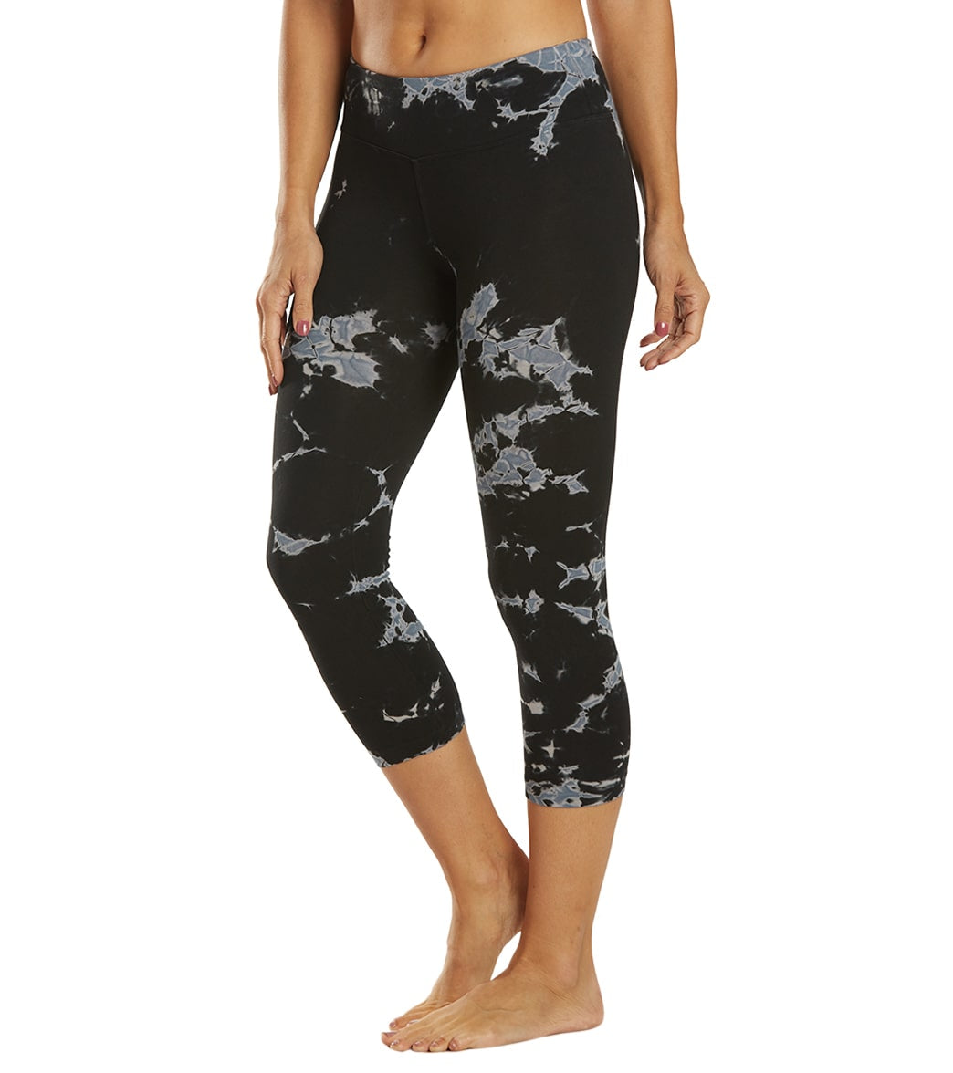 Hard Tail Flat Waisted Cotton Yoga Capris