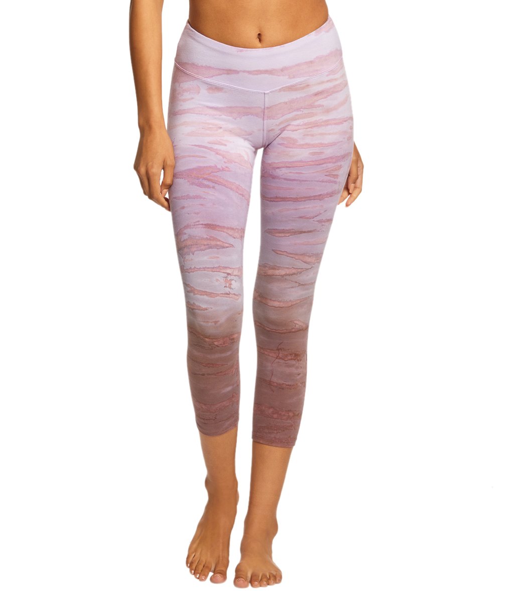 Hard Tail Flat Waisted Cotton Yoga Capris