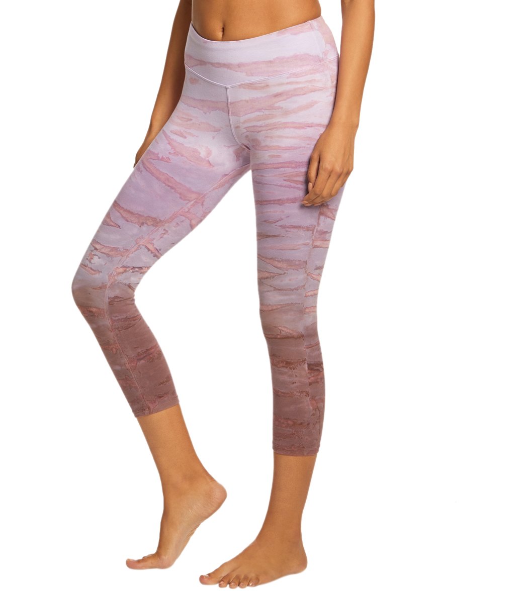 Hard Tail Flat Waisted Cotton Yoga Capris