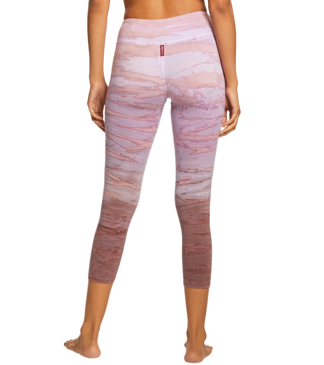 Hard Tail Flat Waisted Cotton Yoga Capris