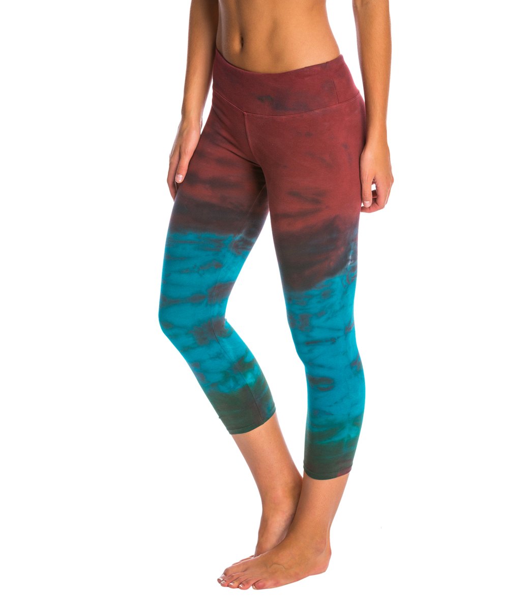 Hard Tail Flat Waisted Cotton Yoga Capris