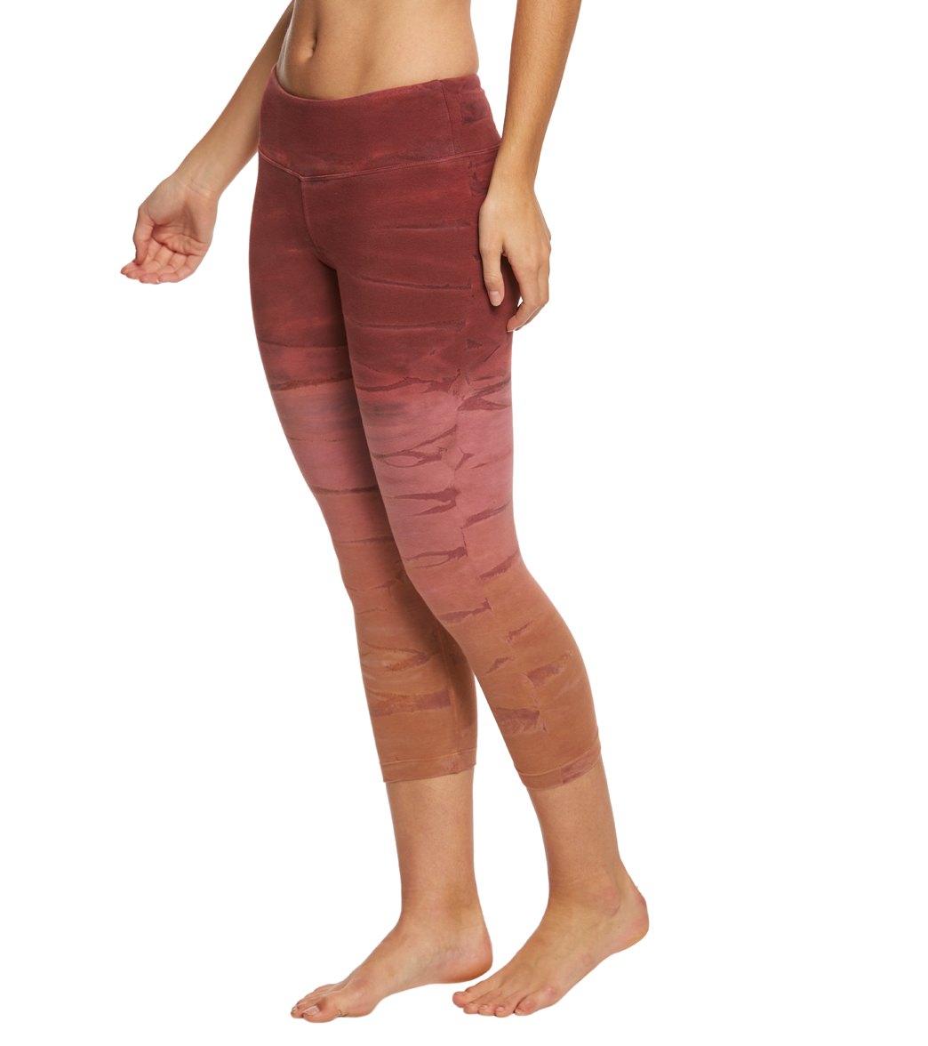 Hard Tail Flat Waisted Cotton Yoga Capris