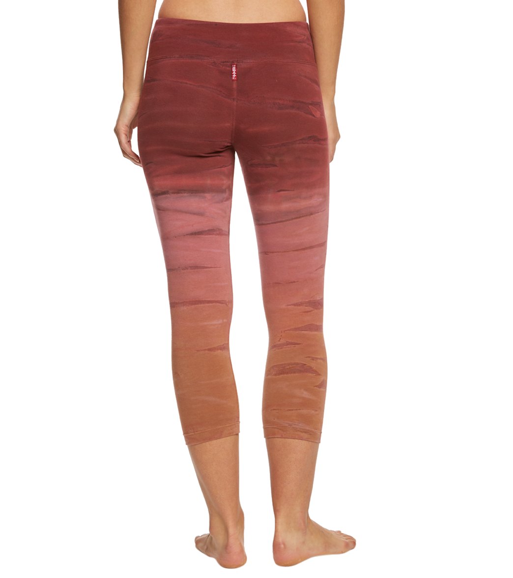 Hard Tail Flat Waisted Cotton Yoga Capris