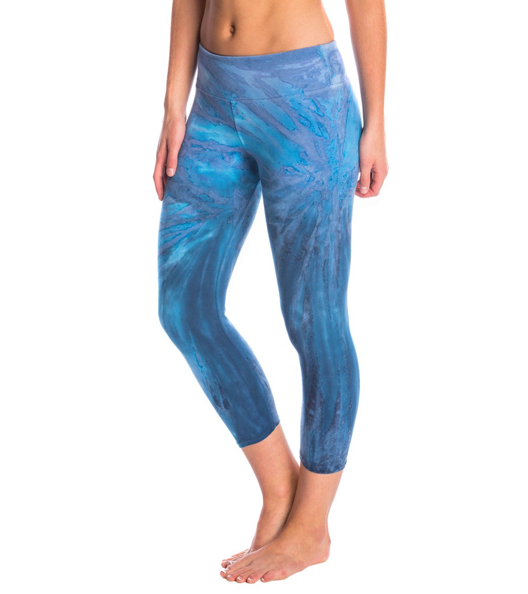 Hard Tail Flat Waisted Cotton Yoga Capris