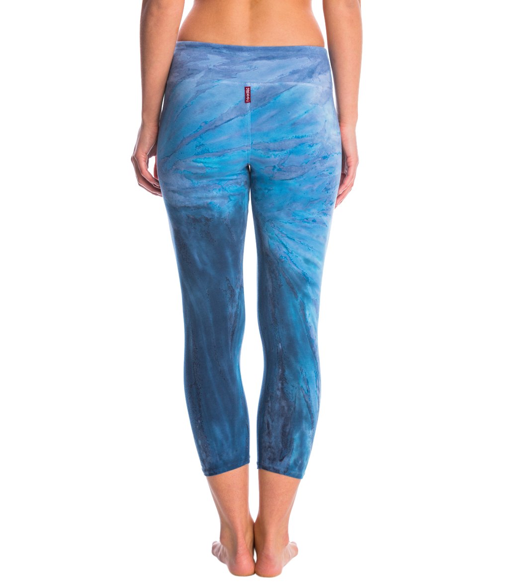 Hard Tail Flat Waisted Cotton Yoga Capris