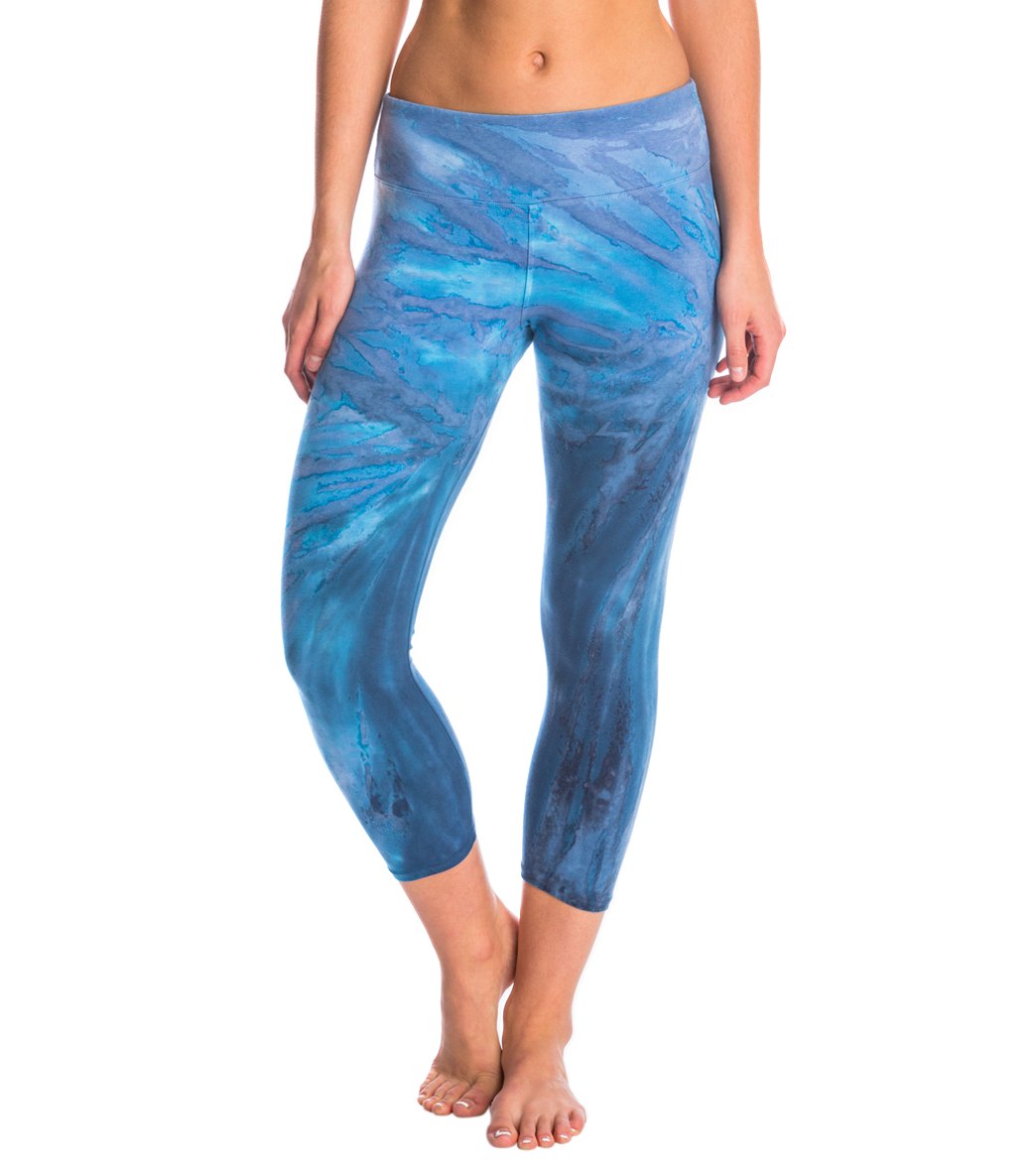 Hard Tail Flat Waisted Cotton Yoga Capris
